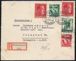 1938 Ajánlott levél / Registered cover