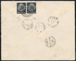 1938 Ajánlott levél / Registered cover