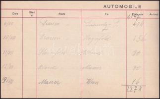 1905 Automobile Runs - autóregiszter Goldman & Salatsch kiadvány a megtett útvonalakról Ausztria...