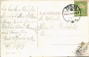 1909 Zsolna, Sillein, Zilina; Budatin vár. W.L. 2828. / Budatínsky hrad / Budatín castle (ragasztóny...