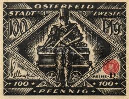 Német Birodalom/Weimari Köztársaság/ Osterfeld 1921. 50Pf(2x) + 75Pf + 100Pf + 150Pf(2x) 6klf db, te...