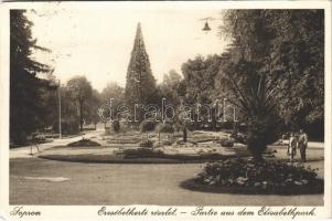 1931 Sopron, Erzsébet kert, park. Lobenwein Harald fotóműterme (EK)