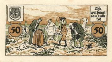 Német Birodalom/Weimari Köztársaság/ Melle 1920. 10Pf + 25Pf + 50Pf 3klf db, teljes sor T:I