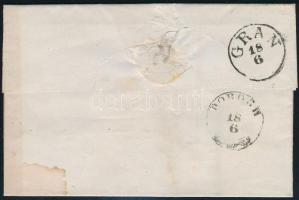 5kr centered, in nice colour on domestic cover with full content, "TOTIS" - Esztergom 5kr ...