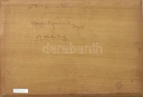 Kézdi Kovács László (1864-1942): A Wörthi tónál, 1910-11 körül. Olaj, fa. Hátoldalán jelzett és Kézd...