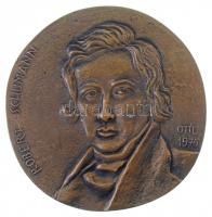 Osváth Mária (1921-1998) 1976. Robert Schumann egyoldalas Br emlékérem (400g/123mm) T:2 / Hungary 1976. Robert Schumann one-sided cast Br medallion. Sign.: Mária Osváth (400g/123mm) C:XF