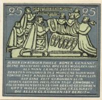 Német Birodalom/Weimari Köztársaság/ Hameln 1921. 25Pf + 50Pf + 75Pf + 1M 4klf db, teljes sor T:I