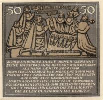 Német Birodalom/Weimari Köztársaság/ Hameln 1921. 25Pf + 50Pf + 75Pf + 1M 4klf db, teljes sor T:I