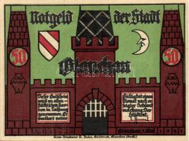 Német Birodalom/Weimari Köztársaság/ Holzminden 1922. 25Pf + 50Pf + 75Pf 3klf db, teljes sor T:I