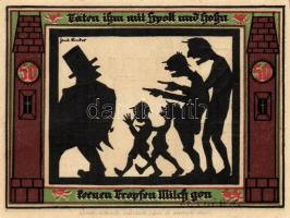 Német Birodalom/Weimari Köztársaság/ Glachau 1921. 50Pf(6x) 6klf db, teljes sor T:I