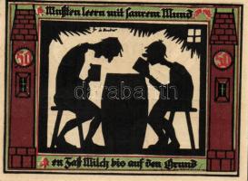 Német Birodalom/Weimari Köztársaság/ Glachau 1921. 50Pf(6x) 6klf db, teljes sor T:I