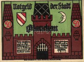 Német Birodalom/Weimari Köztársaság/ Glachau 1921. 50Pf(6x) 6klf db, teljes sor T:I