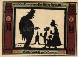 Német Birodalom/Weimari Köztársaság/ Glachau 1921. 50Pf(6x) 6klf db, teljes sor T:I