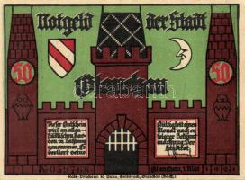 Német Birodalom/Weimari Köztársaság/ Glachau 1921. 50Pf(6x) 6klf db, teljes sor T:I