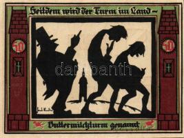 Német Birodalom/Weimari Köztársaság/ Glachau 1921. 50Pf(6x) 6klf db, teljes sor T:I