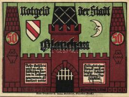 Német Birodalom/Weimari Köztársaság/ Glachau 1921. 50Pf(6x) 6klf db, teljes sor T:I