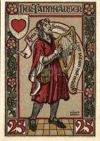 Német Birodalom/Weimari Köztársaság/ Eisenach 1922. 25Pf(2x) + 50Pf(2x) + 75Pf(2x) 6klf db, teljes s...