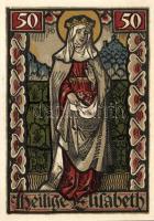 Német Birodalom/Weimari Köztársaság/ Eisenach 1922. 25Pf(2x) + 50Pf(2x) + 75Pf(2x) 6klf db, teljes s...