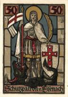 Német Birodalom/Weimari Köztársaság/ Eisenach 1922. 25Pf(2x) + 50Pf(2x) + 75Pf(2x) 6klf db, teljes s...