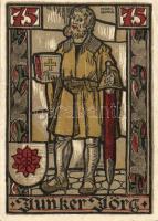 Német Birodalom/Weimari Köztársaság/ Eisenach 1922. 25Pf(2x) + 50Pf(2x) + 75Pf(2x) 6klf db, teljes s...