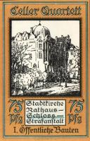 Német Birodalom/Weimari Köztársaság/ Celle 1922. 25Pf + 50Pf + 75Pf + 100Pf 4klf db, teljes sor T:I