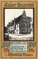 Német Birodalom/Weimari Köztársaság/ Celle 1922. 25Pf + 50Pf + 75Pf + 100Pf 4klf db, teljes sor T:I