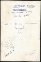 1962 Damásdy Györgyi (?-2011) vívó portréja, a hátoldalon pecséttel jelzett és feliratozott, 18x12 c...