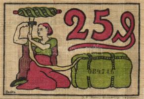 Német Birodalom/Weimari Köztársaság/ Blumenthal 1921. 25Pf + 50Pf + 75Pf 3klf db, teljes sor T:I