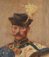 Vágó Pál (1853-1928): Megyei pandúr, 1880 körül. Olaj, karton, jelzett. Proveniencia: Kézdi-Kovács L...