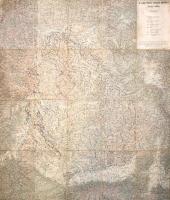 cca 1910 Az Erdélyi Medence antiklinális vonulatainak átnézetes térképe. Összeállította: dr. Böckh Hugó. 1 : 200.000, jelmagyarázattal, vászonra kasírozva, kissé foltos, 112,5x95 cm