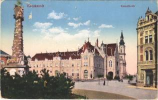 1915 Kecskemét, Kossuth tér. Komor Gyula kiadása (EK)