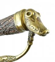 Osztrák - Magyar vadásztőr, XVIII. század vége, mindkét oldalán díszített pengével "Vivat Pandu...