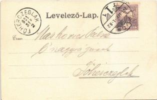 1901 Pécs, Takarékpénztár. Blancz József kiadása (felületi sérülés / surface damage)