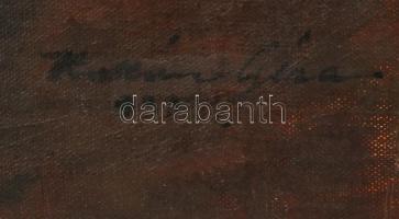 Kukán Géza (1890-1936): Sárdy Brutus festő, restaurátor arcképe, 1931. Olaj, vászon, jelzett. Hátold...