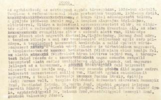 cca 1943-1944 Friedrich Loránd (1891-1946) építészmérnök, műegyetemi tanár templomépítészettel kapcs...