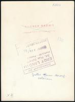 Ergy Landau (1896-1967) magyar származású francia fotográfus 3 db pecséttel jelzett fotója,(Grottes ...