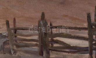 Kézdi-Kovács László (1864-1942): Az Ortler havasai Suldennél, 1910. Olaj, vászon. Jelzett és datált....