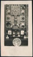 1930 Tiszaújlak, Vass Rádió Üzlet fotólapja, hátoldalon a tulajdonos sajátkezű üdvözlő soraival, 13,5x7,5 cm
