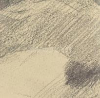 Nagy Oszkár (1893-1965): Csendélet, 1960. Ceruza, papír, jelzés nélkül. Nagy Oszkár autográf datálás...