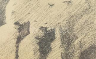 Nagy Oszkár (1893-1965): Csendélet, 1960. Ceruza, papír, jelzés nélkül. Nagy Oszkár autográf datálás...