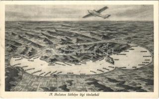 1939 Balaton, látkép légi távlatból, hidroplán
