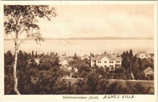 Balatonszemes, Szemes; villák