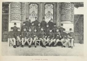 cca 1912 Képek a Nagyváradi Honvéd Hadapródiskoláról, díszes, fekete-fehér fotókkal illusztrált albu...