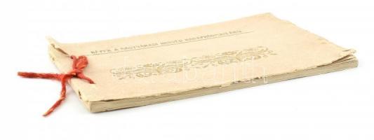 cca 1912 Képek a Nagyváradi Honvéd Hadapródiskoláról, díszes, fekete-fehér fotókkal illusztrált albu...