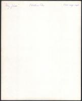 Bárczy Kató (1921-1989) színésznő nagyméretű dedikált fotója,a hátoldalon feliratozva: 1941 aug-szep...