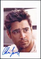 Colin Farrell (1976-) színész aláírása az őt ábrázoló fotón / autograph signature
