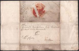 1778 Nagyszeben, Samuel von Brukenthal erdélyi kormányzó levele Czikó Bertalan kantai (ma: Kézdivásá...