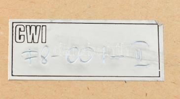 El Kazovszkij (1948-2008): Tájkép 2.... Zománcfesték, tempera, papír, jelzett. Párdarabja reprodukál...