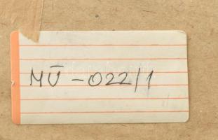 El Kazovszkij (1948-2008): Tájkép 2.... Zománcfesték, tempera, papír, jelzett. Párdarabja reprodukál...