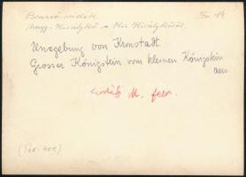 cca 1910-1920 Brassó vidéke, Nagy-Királykő a Kis-Királykőről, Erdélyi Mór (1866-1934) felvétele, hát...